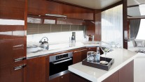 Princess 72 MY Galley - Image courtesy of Princess Yachts International